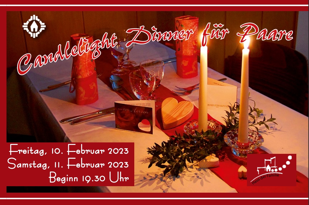 Candlelight Dinner für Paare – Februar 2023