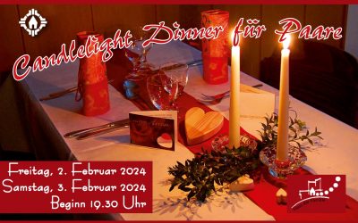 Candlelight Dinner für Paare – Februar 2024
